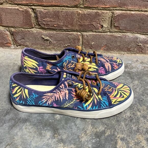 Sperry Seacoast Seaweed Sneakers Size 9 - Picture 2 of 10